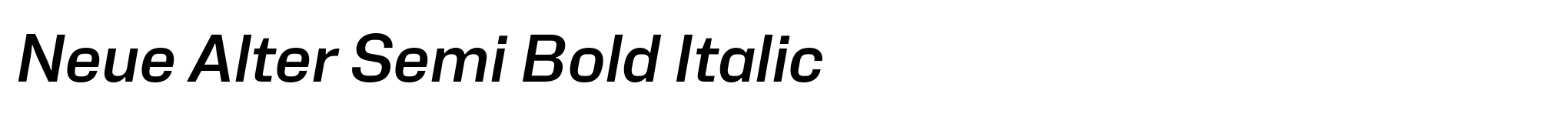 Neue Alter Semi Bold Italic image